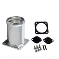 Aluminium waste gas valve removal pipe and blanking plate kit for Land Rover Discovery 2 and Defender TD5 diesel engines