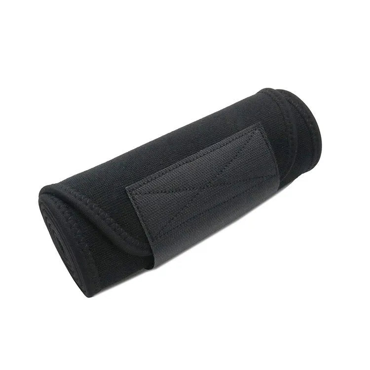 A neoprene hot lumbar support fitness belt in black, blue, or pink colour.