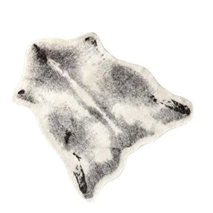 Light luxury floor mat with cute tiger print, made of imitation cashmere, machine washable, available in 40X120cm size