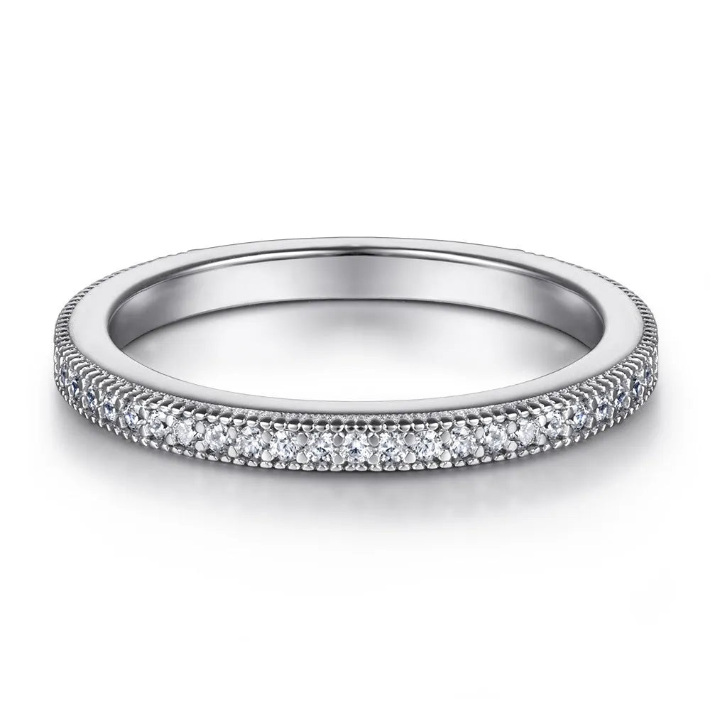 S925 sterling silver micro-inlaid zircon ring in rose gold colour, geometric design, women's size 7