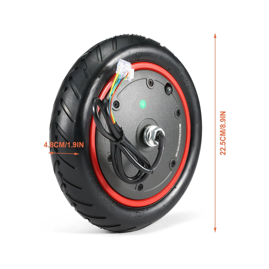 8.5-inch silver aluminium electric scooter rear wheel hub motor with brushless 350W Pro motor