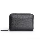 Genuine leather coin purse with zipper closure in multiple colour options
