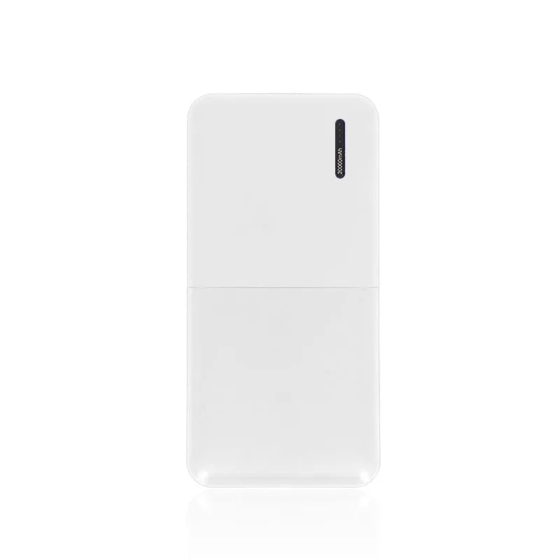 20000 mAh power bank with multi-U port outputs in black or white colour options