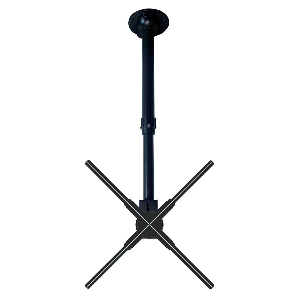 Black metal dedicated desktop hanger stand bracket for holographic 3D projection fan advertising player