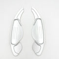 Set of aluminium alloy shift paddles for Jaguar steering wheel in black blue red and silver colours