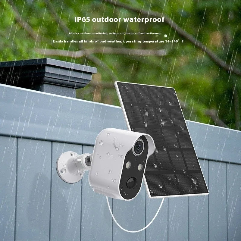 Household 4G wireless monitoring camera with low power battery and plastic housing for outdoor security