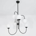 Modern Iron Droplight Pendant Light Creative Living Room Restaurant Ceiling Light Warm Light 220V Black Finish 790x680mm Fixture Hanging Lamp