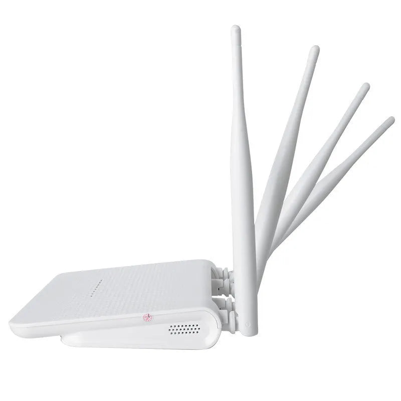 White CPE210 4G LTE wireless router with 300Mbps speed and EU power supply