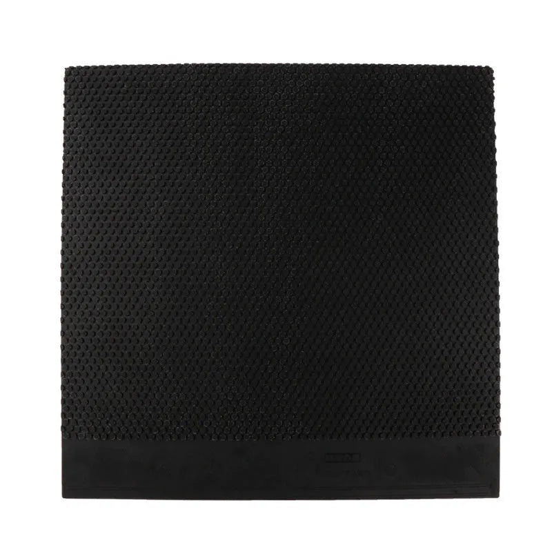 Single sheet of black and red raw rubber for table tennis racket with small particle texture