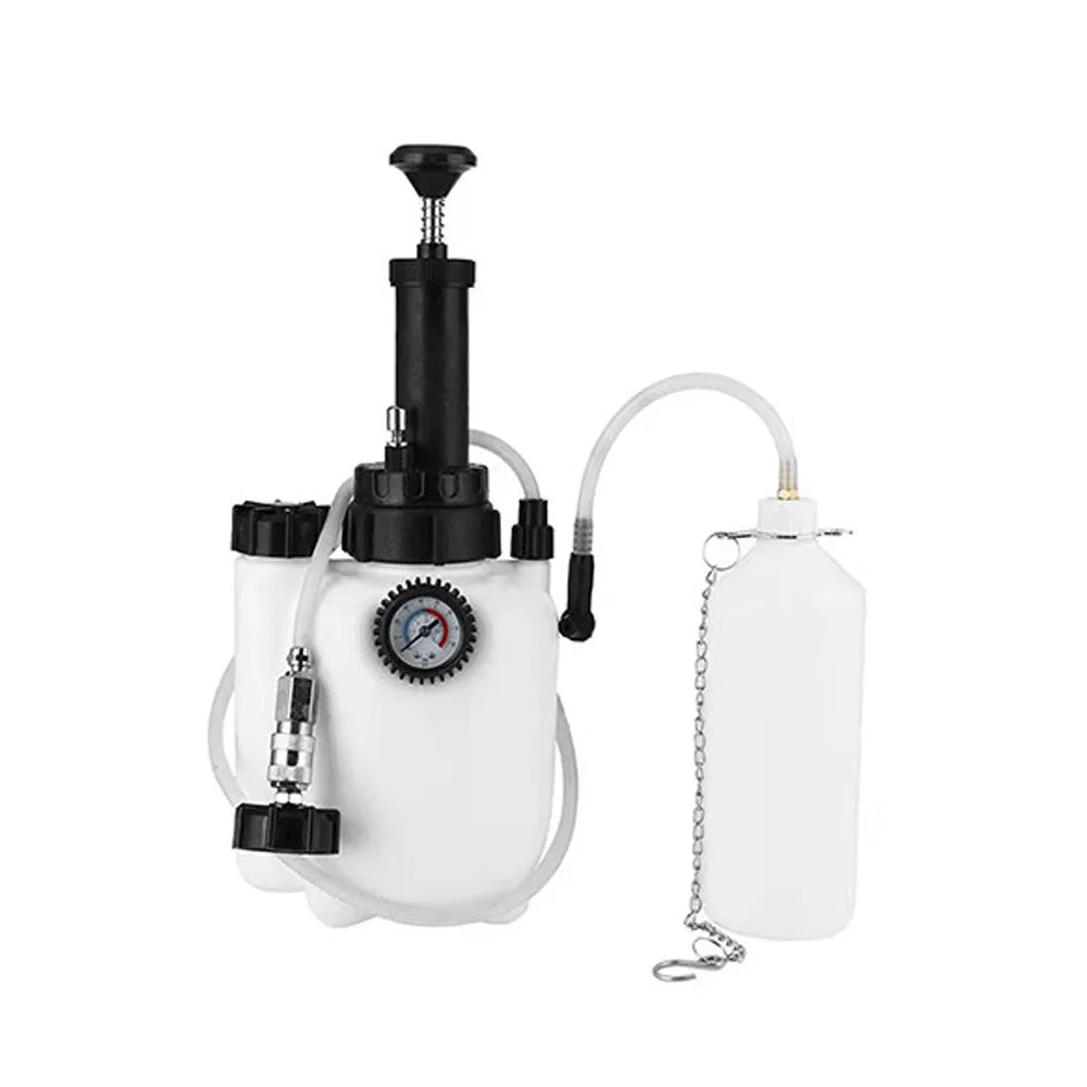 White 3L brake fluid tank replacement tool with copper and iron components