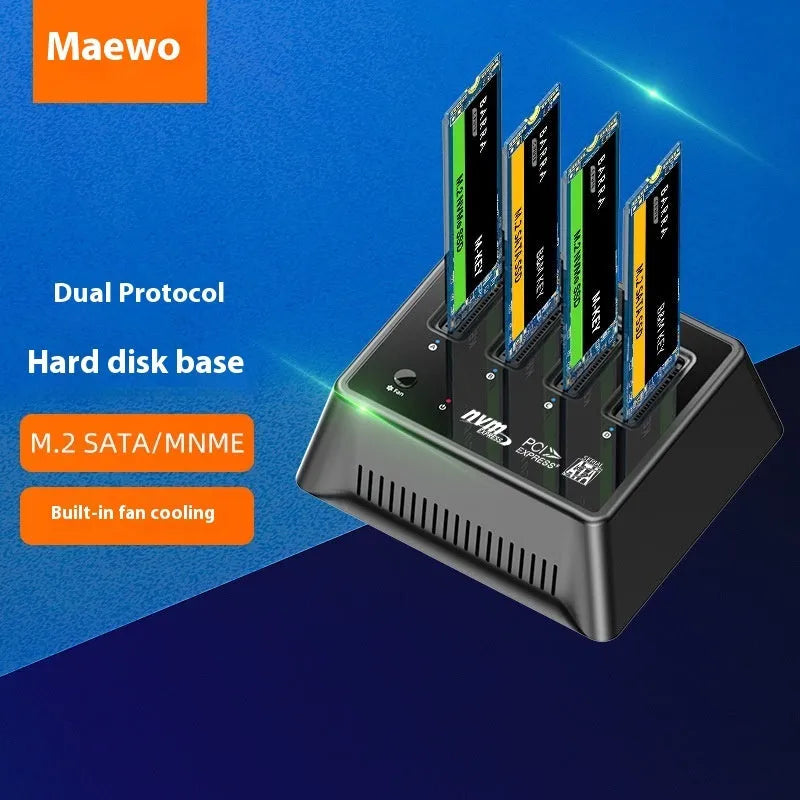 Aluminium alloy M2 Dual Protocol SSD enclosure in K30174P2 colour, showing 90mm length