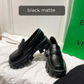 British style wide fit loafers in matte or patent leather with fat foot design and rubber soles