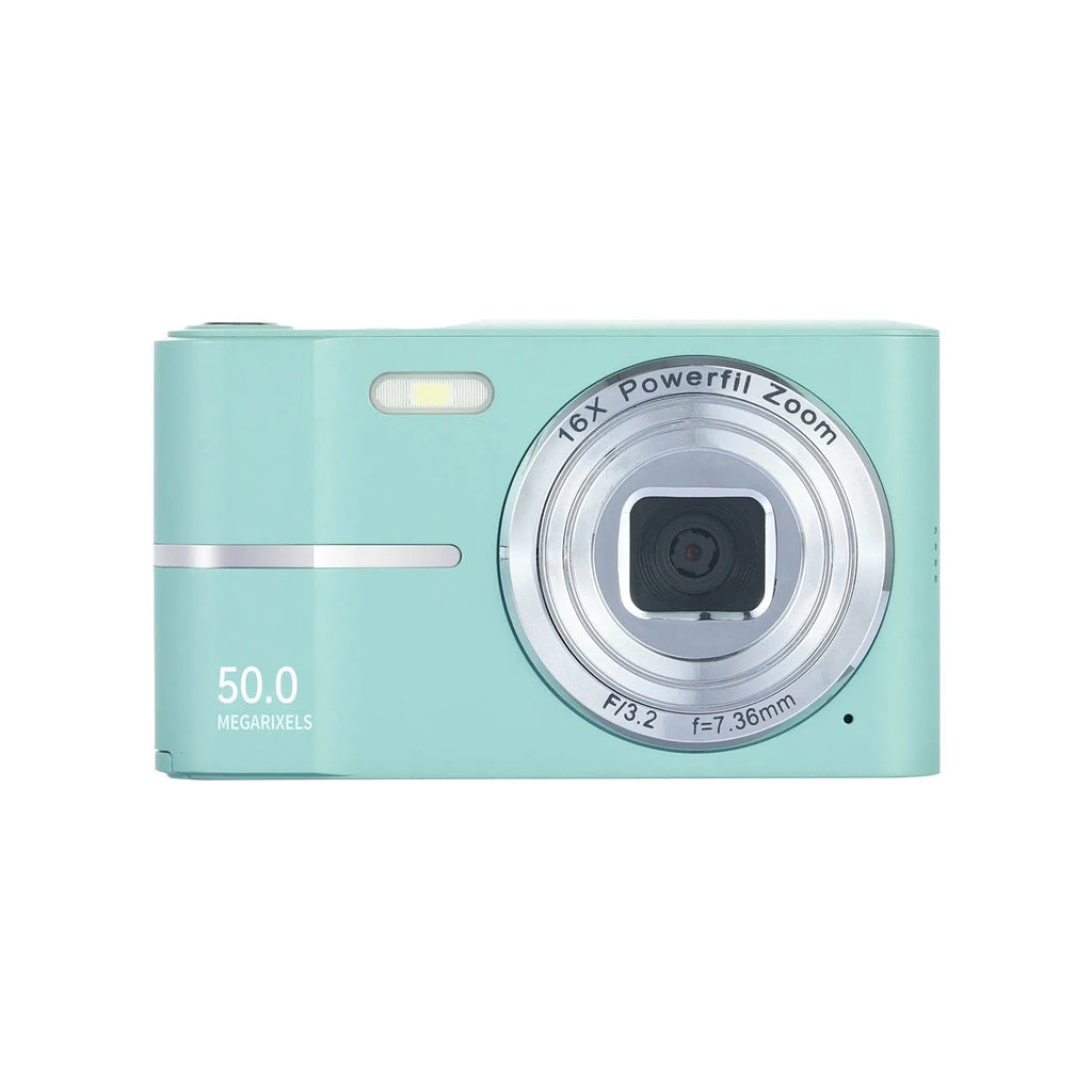 HD 4K pixel digital student camera in black, green, pink or white colours with full HD screen