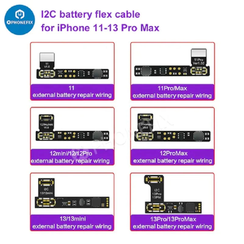 i2c battery data recovery instrument with plastic housing and external cables for iPhone repair