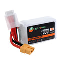 XF Power 14.8V 1000mAh 75C 4S graphene lithium polymer drone battery with XT60 plug.