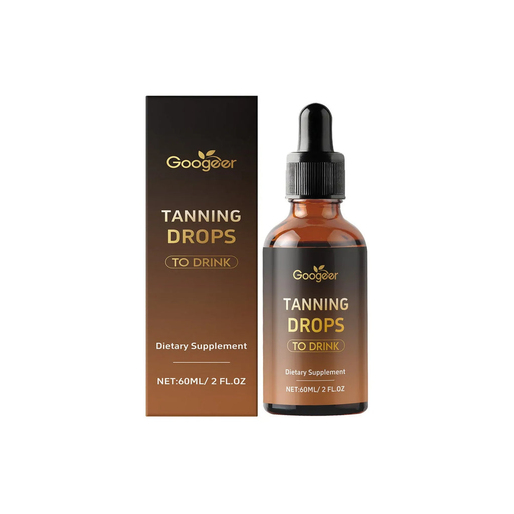 Googeer tanning drops body treatment bottle, 60ml liquid for drinkable bronzing