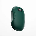 Large capacity digital display USB hand warmer with power bank, double-sided heating, black N25 model