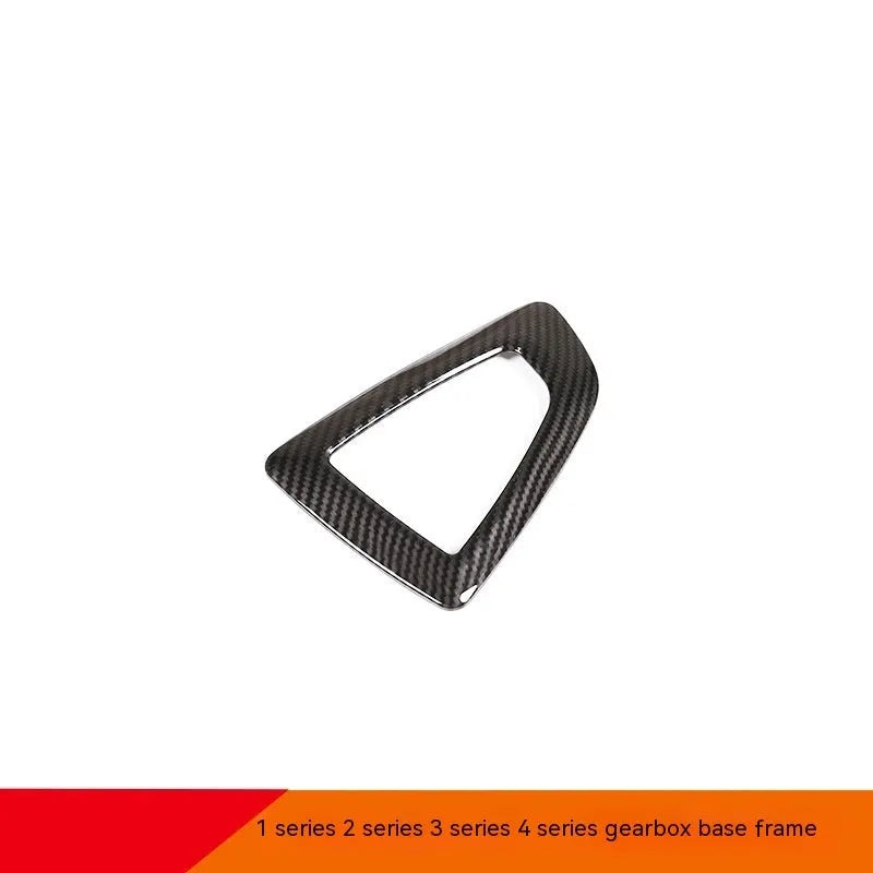 BMW gear shift base frame in carbon fibre pattern titanium colour for 1 2 3 4 Series