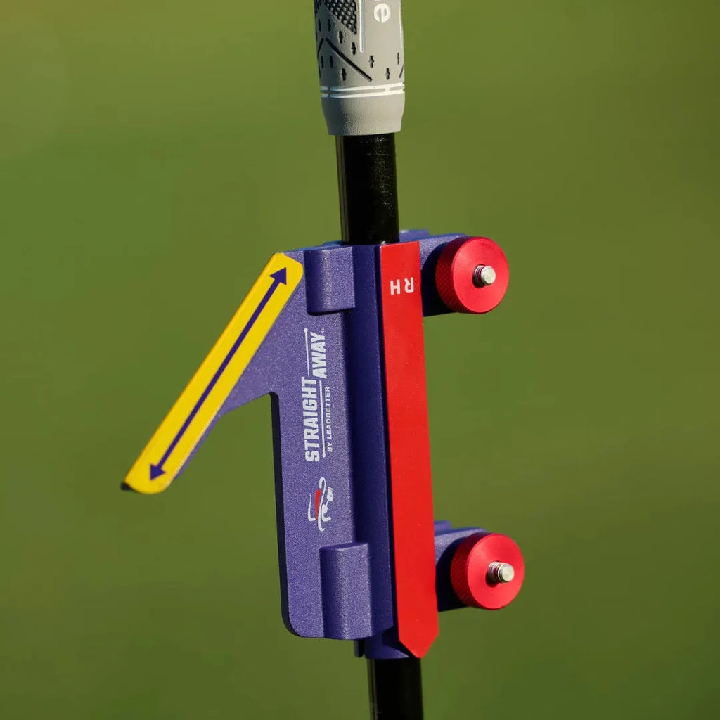 Plastic golf swing plane simulator training aid for improving club path mechanics