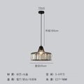 Crystal chandelier ceiling lamp in black or gold with LED light.