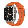 TW11 smart watch with heart rate monitoring and Bluetooth calling, black sports strap