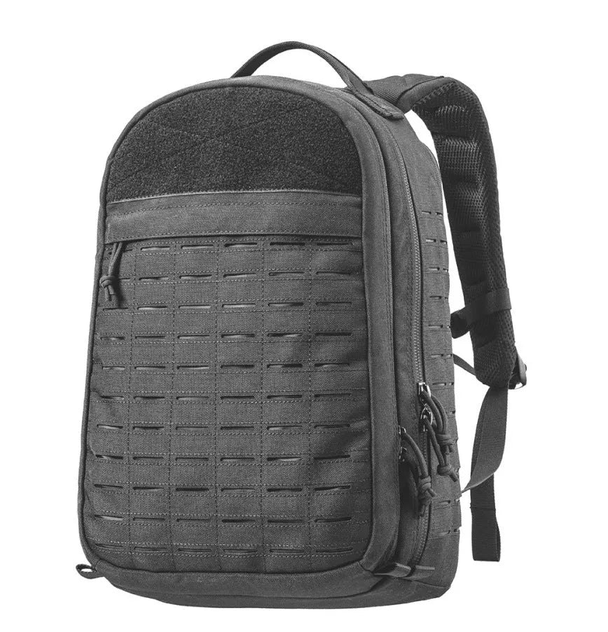 Camouflage 600D polyester outdoor hiking backpack with ergonomic shoulder straps