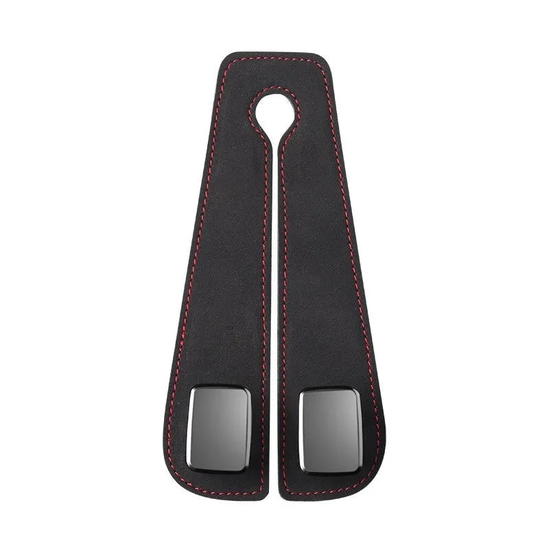 Alloy car seat hook with cartoon style design in black, brown, or grey colour options