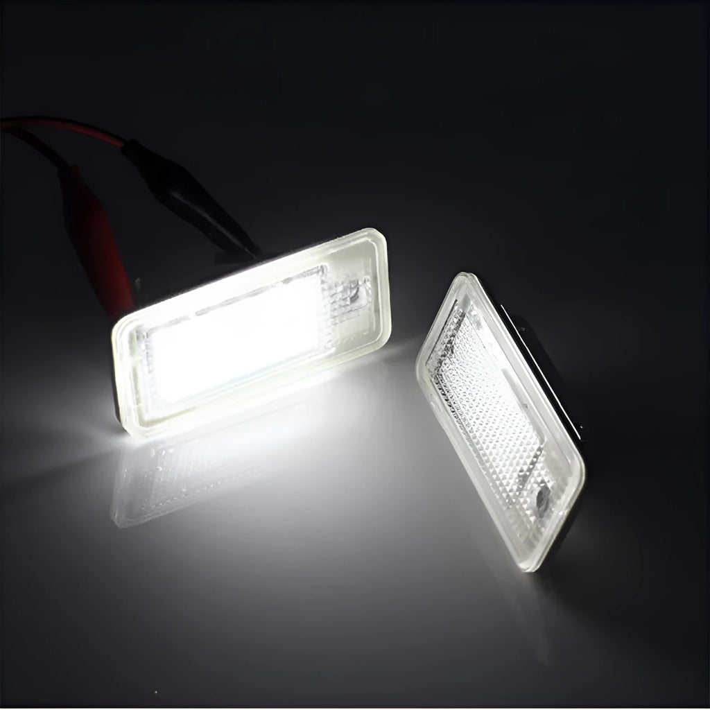 LED license plate light for Audi vehicles, 12V 4W 6500K cool white, PC material housing
