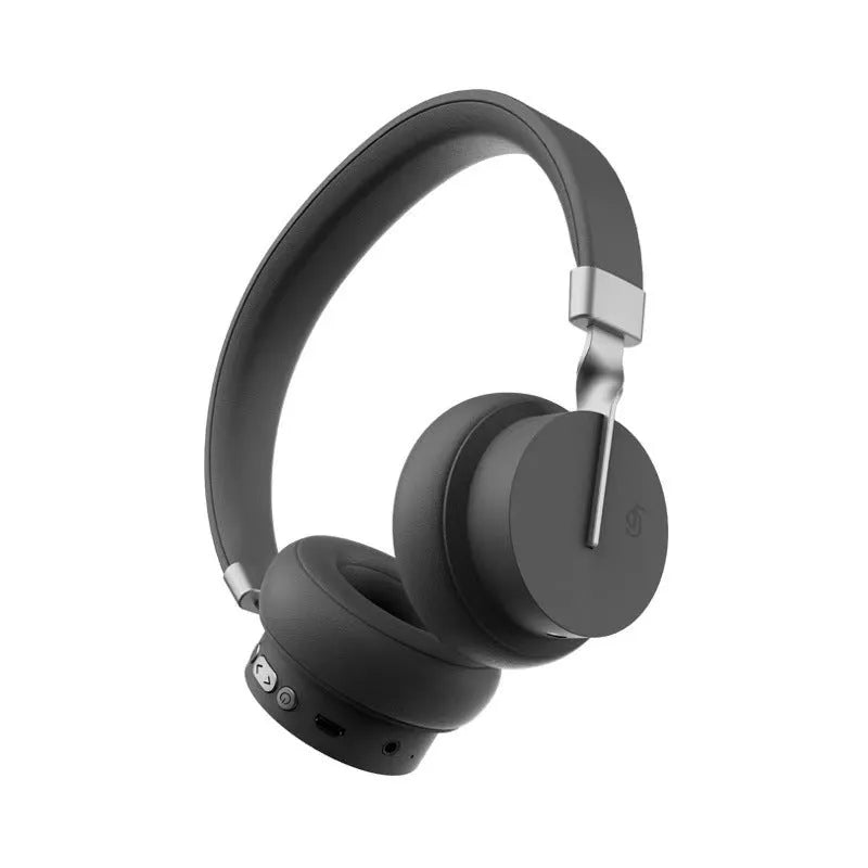 Headworn Bluetooth headset in solid colours: green, black, red, blue, or white.
