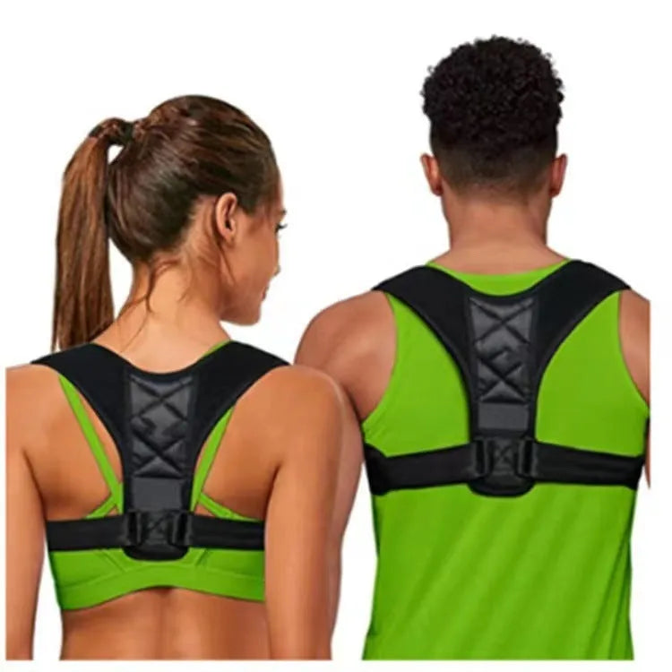 Babaka style nylon back correction band for sitting posture support and humpback prevention