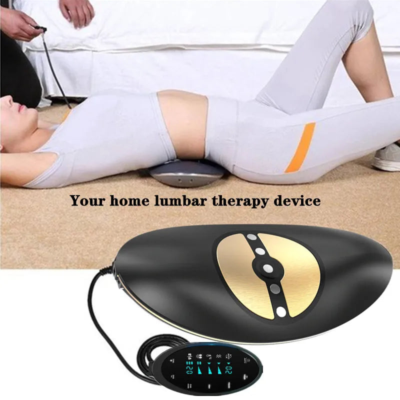 Waist massager JKAH-2 for lumbar traction and back pain relief, 40x20cm size, 12VDC