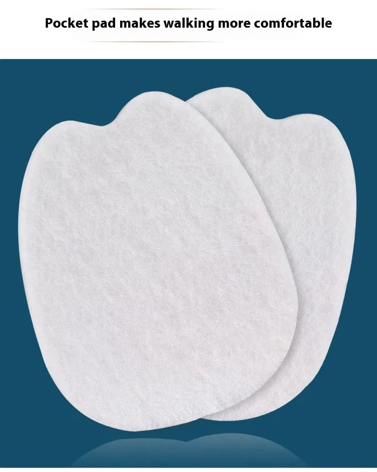 White thin felt anti-wear tongue stickers for shoe protection during cycling and motorbike activities