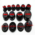 Black silicone 90mm LED headlight dust cover for General Motors vehicles