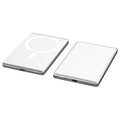 Ultra-thin magnetic power bank with alloy shell in black, silver, dark gray or violet