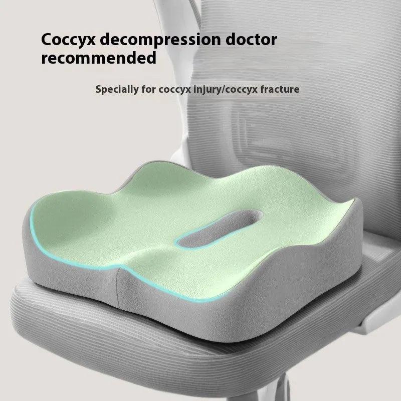 Memory foam office seat cushion for waist support available in multiple colour options