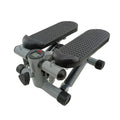 Silver grey hydraulic mini treadmill waist slimming machine for home and gym use