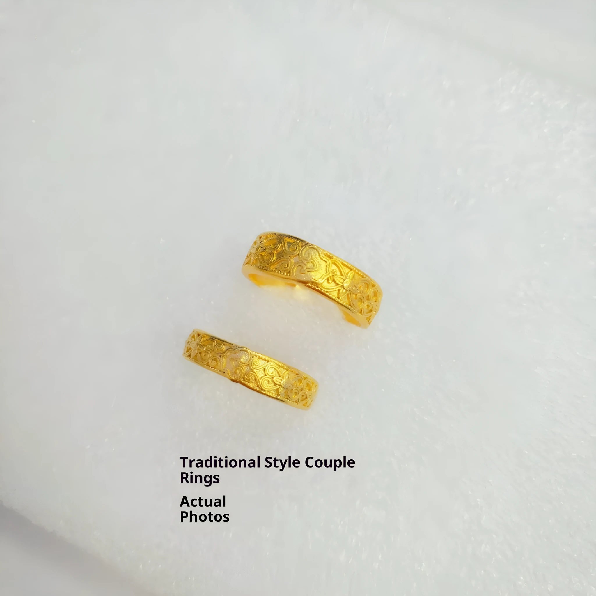 Brass Chinese lotus double happiness ring with adjustable opening in ancient couple style