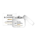 Rose Caramel Exfoliating Scrub 114g in a white pot with lid