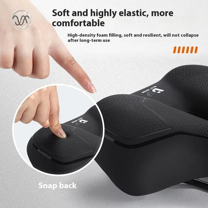 West Rider bicycle saddle with leather cover and sponge cushioning in six colour options