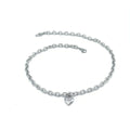 Stainless steel pet cat dog love heart pendant necklace in gold and silver finishes