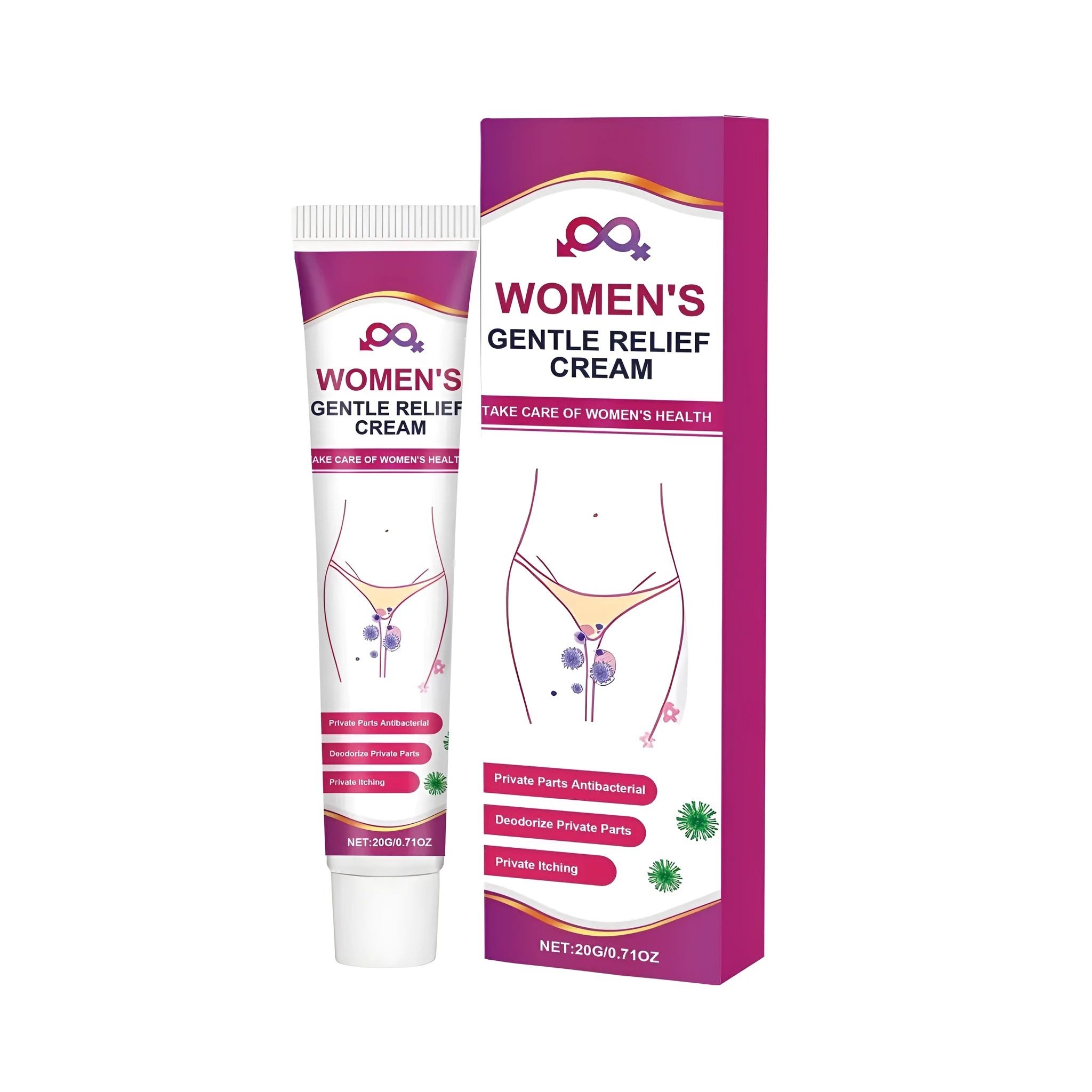 20g tube of gentle intimate soothing cream with botanical extracts.