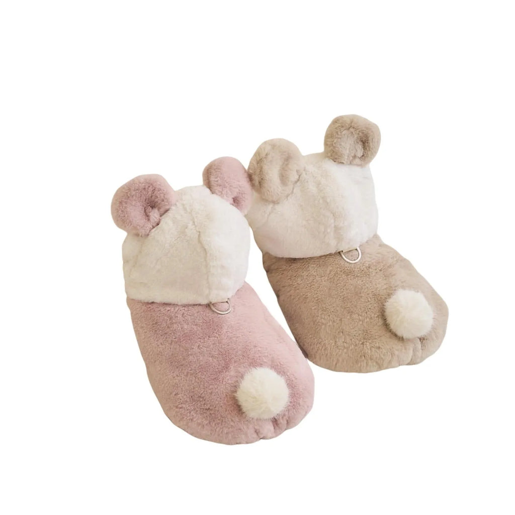 Light pink polyester pet coat for dog or cat in casual style