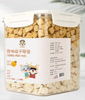 500g barrel of cat snacks with chicken grain, freeze-dried chicken yolk, chicken breast and fish options