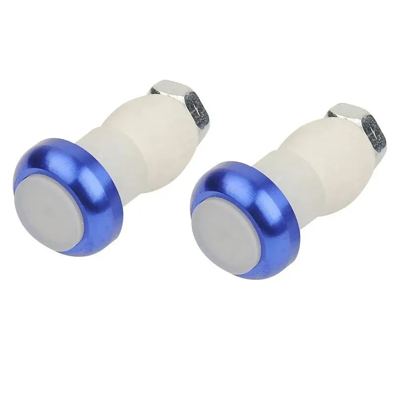 Aluminium alloy bicycle handlebar end light in black finish with white rubber lampshade