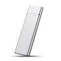 Ultra-thin metal shell SSD mobile hard disk in five colour options with USB data cable.