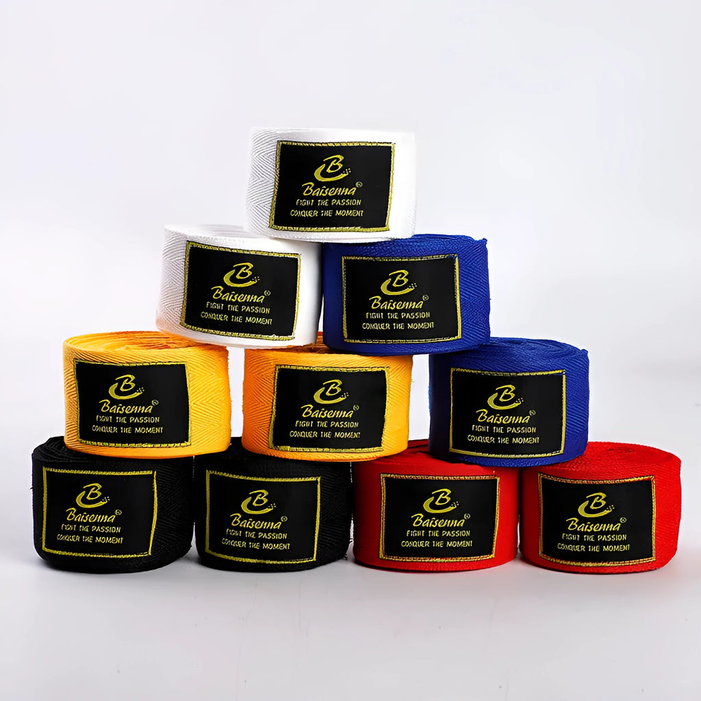 Elastic boxing bandage double pack in five colours for hand and wrist training support