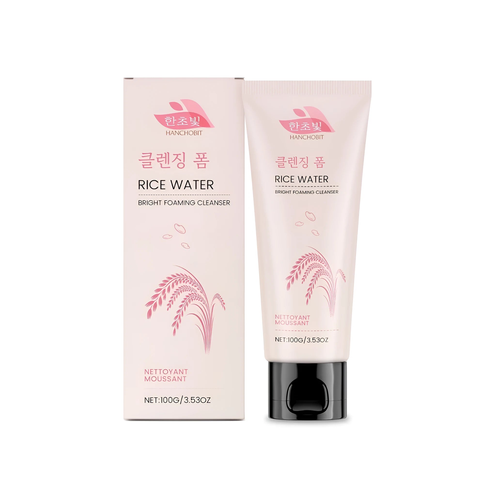 100g tube of Rice Water Bright Foaming Cleanser for the face