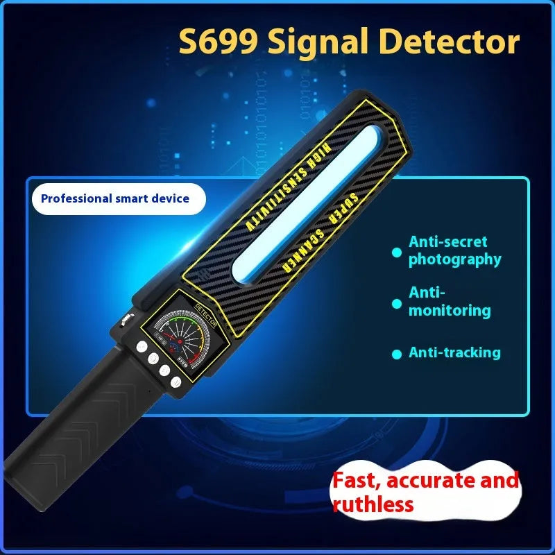S699 wireless detector for car GPS tracking and anti-eavesdropping, black with compact design