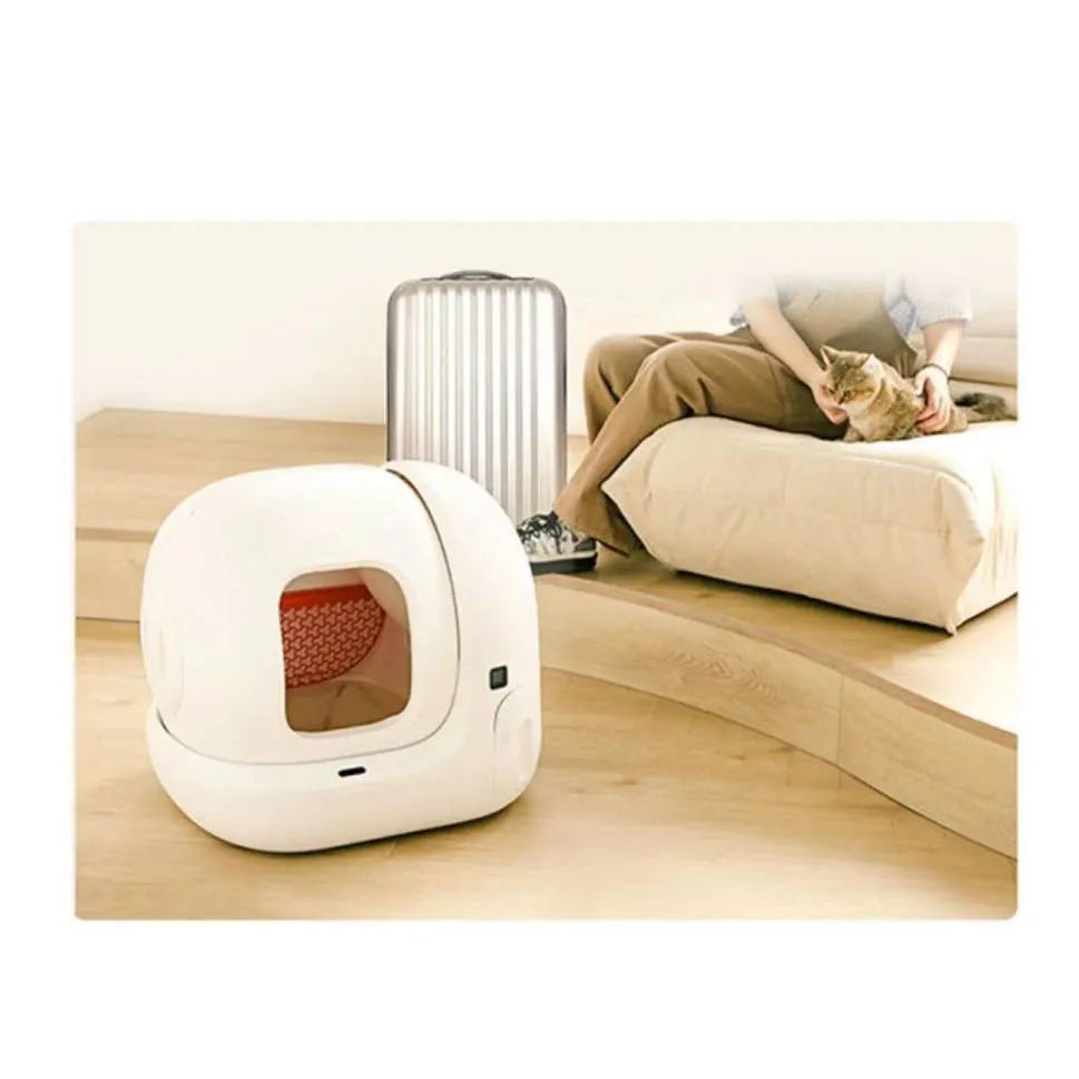 Smart MAX fully automatic cat litter box large electric self-cleaning enclosed in plastic, 620x538x552mm