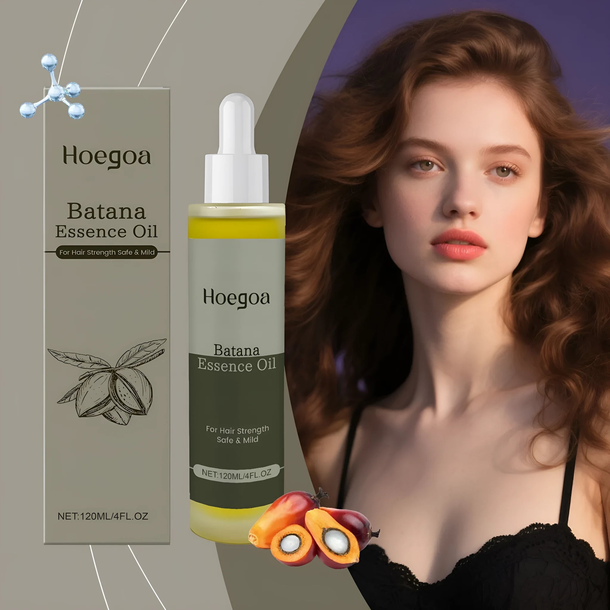 120ml bottle of Platthana Secret Hair Essential Oil for scalp massage and daily care.